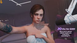 3d blender ellie_(the_last_of_us) ellie_williams qstt streamer streaming tagme text the_last_of_us the_last_of_us_2