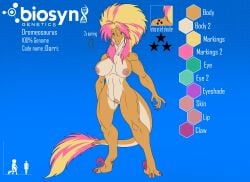 1girls big_breasts blue_background breasts dinosaur dinosaur_girl dromeosaur green_eyes high_resolution highres large_breasts long_hair lordstevie nipples nude nude_female original pink_nipples pubic_hair pussy reptile reptile_humanoid sharp_fingernails solo solo_female tail two-tone_hair vagina
