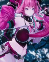 2girls 3d arknights arknights:_endfield bouncing_ass bouncing_breasts female female_only fluorite_(arknights:_endfield) multiple_girls shooting tagme video water water_gun yvonne_(arknights:_endfield)
