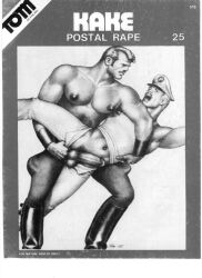tom_of_finland traditional_media gay yaoi original tagme male male_only kake_(tom_of_finland) 1985 muscular monochrome dated