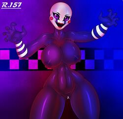 1girls big_breasts black_body breasts classic_fnaf_2_marionette classic_fnaf_2_puppet five_nights_at_freddy's looking_at_viewer marionette_(fnaf) naked original_fnaf_2_marionette original_fnaf_2_puppet puppet_(fnaf) purple_eyes pussy renegade-157 solo tagme thick_thighs thighs white_pussy