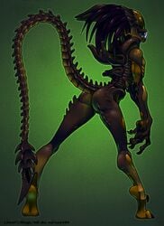 alien alien_(franchise) alien_girl alien_vs_predator ass astrozerk athletic_female big_ass female female_only female_xenomorph full_length huge_ass predalien predator_(franchise) sci-fi science_fiction scifi solo solo_female tail xenomorph