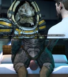 alien bigger_dom drack facesitting human krogan male_only mass_effect mass_effect_andromeda scott_ryder smothering text