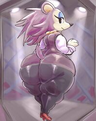 animal_crossing ass bottom_heavy female female_only fur hedgehog huge_ass kiseff labelle_able looking_back nintendo shortstack solo tagme thick_thighs video_games wide_hips