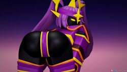 1girls 3d armor ass bent_over black_skin gloves glowing_eyes no_mouth presenting_hindquarters purple_hair roblox roblox_game robloxian rusmynth self_upload tagme the_umbra tower_defense_simulator twintails twitter_username watermark