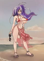 1futa areolae balls beach big_breasts breasts casual_boner casual_exposure clothed clothing diphallia diphallism erection futa_only futanari hand_on_hip horsecock huge_cock human human_with_animal_genitalia impossible_clothes large_breasts large_penis light-skinned_futanari light_skin long_hair melanie_santander mostly_nude multi_penis nipples pale_skin penis poduu purple_hair sarong solo standing two_tone_hair white_hair