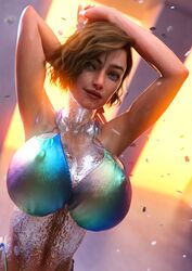 1girls 3d athletic athletic_female big_breasts breasts busty cleavage elsa_(katie3dx) female fit fit_female hips hourglass_figure human katie3dx large_breasts legs light-skinned_female light_skin lips original original_character shiny shiny_skin thick upper_body voluptuous