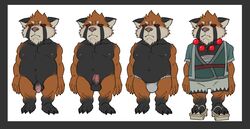 2017 4_fingers annoyed anthro arm_tuft asian_clothing balls barefoot belly biceps big_belly big_muscles big_quads black_balls black_belly black_body black_bottomwear black_chest black_claws black_clothing black_ears black_face black_feet black_fur black_legs black_markings black_neck black_penis black_shorts black_stripes black_toes border bottomwear bristol bulge cheek_tuft chin_tuft chubby_anthro chubby_male claws clogs closed_frown clothed clothed_anthro clothed_male clothing colored deltoids digital_drawing_(artwork) digital_media_(artwork) ear_tuft east_asian_clothing erection eyebrows facial_markings facial_tuft fan_character feet fingers flaccid flat_colors footwear front_view full-length_portrait fully_clothed fundoshi fur furry genitals glans gradient_penis grey_background grey_border half-closed_eyes head_markings head_tuft hi_res huge_pecs humanoid_genitalia humanoid_hands humanoid_penis japanese_clothing jewelry leg_markings looking_away looking_up male male_anthro mammal markings model_sheet momo_(kohomaru) multicolored_body multicolored_bottomwear multicolored_clothing multicolored_face multicolored_fur multicolored_penis multicolored_shorts musclegut muscular muscular_anthro muscular_male narrowed_eyes necklace nipples nude_anthro nude_male orange_arms orange_body orange_face orange_fingers orange_fur orange_hands orange_legs original_character penis pink_glans pink_nipples pink_nose pink_penis plantigrade portrait red_belt sandals short_anthro short_male shorts simple_background skimpy small_balls small_penis socks_(marking) solo solo_male standing striped_face stripes tan_clothing tan_footwear tan_sandals thick_neck topless topless_anthro topless_male tuft two_tone_bottomwear two_tone_clothing two_tone_legs two_tone_penis two_tone_shorts underwear vein veiny_penis video_games white_background white_body white_bottomwear white_clothing white_eyebrows white_face white_fundoshi white_fur white_inner_ear white_shorts white_underwear yordle