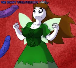 1girls blue_penis brown_hair crown girlfriend_fairy let_me_explain_studios mellochild97 multiple_penises no_mouth penis purple_penis rebecca_parham tagme youtube youtuber