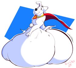 anthro dc_comics fat_ass furry huge_ass hyper_ass krypto krypto_the_superdog male_only round_ass solo_focus solo_male superman_(series) thick thick_ass thick_legs thighs