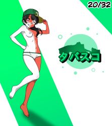 1girls alternate_version_available anime_style countryhumans countryhumans_girl female female_only hat japanese_text mexico quetzalcóatl_(artist) simple_background small_breasts statehumans statehumans_girl tabasco_(statehumans) text white_body