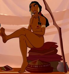 barefoot dreamworks edit feet female noznorohc nude the_prince_of_egypt tzipporah