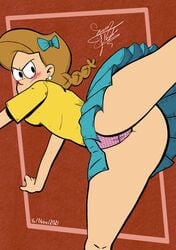 1girls aged_up female female_only girl_jordan older panties samflair skirt solo solo_female solo_focus the_loud_house upskirt