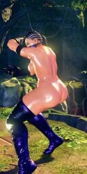 1girls 3d animated animated_gif brazilian brazilian_female breasts female female_only fighting_stance gif khaledantar666 laura_matsuda mileena mortal_kombat nakikawa nipples solo street_fighter street_fighter_v