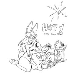 ballbusting fireworks happy_new_year milking_machine plum_(plumbold) plūm_rhazin rabbit