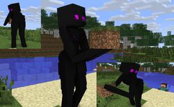 1boy 1girls 3d big_ass black_body black_skin breasts character enderman enderwoman female galeo grass_block human looking_at_partner looking_back mine-imator minecraft mobtalker_mod monster_girl nude outside purple_eyes rule_63 steve_(minecraft)