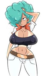 bulma (afro) from dragon ball by pixelzsinful