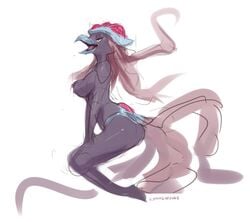 anthrofied beak big_breasts big_thighs black_skin cyancapsule furry large_thighs no_humans pokemon pokemon_(species) pokemon_only pokemon_rgby tentacle_hair tentacruel