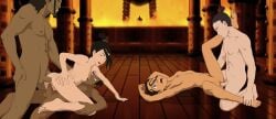 2girls 3boys anal_sex anaxus avatar_legends avatar_the_last_airbender azula barefoot calf_muscles cowgirl_position double_penetration edit enemies female fire_nation hakoda katara male male/female multiple_boys multiple_girls netorare ozai sex small_breasts sokka straight vaginal_penetration water_tribe zuko