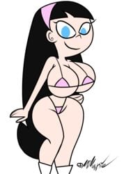 alternate_costume bikini black_hair breasts female mrmasskie solo straight_hair swimsuit tagme the_fairly_oddparents trixie_tang