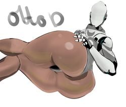 1girls android ass ass_grab big_ass female haydee haydee_(game) ottodelatto presenting_hindquarters robot_girl solo_female solo_focus tagme thick_thighs