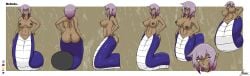 ass big_ass big_breasts breasts completely_nude completely_nude_female dark-skinned_female dark_skin female female_pred lamia melinda_(natsumemetalsonic) naga natsumemetalsonic nipples nude nude_female nudity oc original original_character pussy reference_sheet short_hair