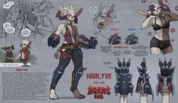 armor bulge bulge_through_clothing flower gauntlets hareley harlyve horns prison_bars reference_image reference_sheet starlyve trans_woman transfem underwear