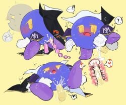 anal_beads dildo dildo_penetration internal_view kirby_(series) meta_knight nintendo pussy pussy_juice vaginal_penetration waddling_head