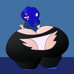 2023 ass_bigger_than_head ass_cleavage ass_expansion ass_focus ass_window big_ass breastless butt_crack clothed dumptruck_ass female female_only huge_ass hyper_ass nintendo octoling octoling_girl ripped_clothing sideass splatoon teaset_haliley torn_open_bottoms