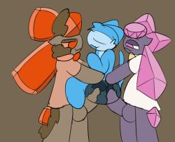2d_animation 2pokemon anal anal_sex animated animated_image anthro anthro_penetrated balls blue_body blue_fur bottomless brown_body brown_fur cat_smile closed_eyes clothed clothing diamond_(gem) diancie digital_media_(artwork) domestic_cat double_penetration elemental_creature erection essentiad felid feline felis female female_penetrated forehead_gem fur fur_tuft gem gem_creature generation_6_pokemon genitals group hi_res internal internal_anal internal_vaginal legendary_pokemon lifting_partner long_pigtails loop male male/female male_penetrating male_penetrating_female mammal mineral_fauna mythical_pokemon nintendo open_mouth open_smile orange_eyes orange_gem penetration penile penile_penetration penis penis_in_ass penis_in_pussy pink_eyes pink_gem pokemon pokemon_(species) purple_body sex shirt shirt_only simple_background size_difference smaller_penetrated smile smug_face suspended_double_penetration t-shirt tail tais_(essentia_devan) topwear topwear_only trio tuft vaginal_penetration white_clothing white_shirt white_topwear x-ray
