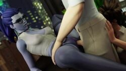 1boy 2girls 3d 3d_animation animated assisted_sex athletic_female bisexual brown_hair choker christmas_tree cum cum_on_face cumshot cumshot_on_face cunniligus cunnilingus facial female female_penetrated foreplay helping human junkerz kassioppiava laying lesbian_conversion licking licking_pussy light-skinned_female light-skinned_male light_skin longer_than_30_seconds lying lying_on_back male miniskirt missionary_position moan moaning moaning_in_pleasure overwatch overwatch_2 penetration penis penis_in_pussy pleasure_face pull_out purple_hair purple_skin pussy sex skirt sound surprise_cumshot sехual tagme threesome topwear tracer unexpected_cumshot vagina vaginal_penetration vaginal_sex video widowmaker