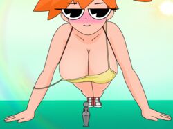 1girls alternate_breast_size animated anon big_ass big_breasts big_butt breasts exercise female female_focus game_freak giantess huge_breasts human human_only jiggle kasumi_(pokemon) loose_strap macro misty_(pokemon) nintendo orange_hair pokemon pushups senor9 size_difference solo_focus traced traced_animation traced_art working_out