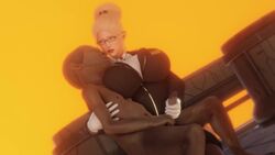 animated asian blonde_hair glasses gloves handjob huge_breasts large_ass large_penis lips midget nude_male ozisan sound suit tagme thick_thighs thighhighs video voluptuous wide_hips