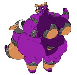 1girls 2021 absurd_res aircraft anthro armband armor bbw belly big_airship_of_doom big_belly big_breasts big_butt bikini_armor bloons_td_6 bloons_tower_defense breasts butt cellulite clothed clothing digital_media_(artwork) female flexing foba_the_large_(vdisco) furgonomics hi_res huge_breasts huge_butt living_aircraft living_machine living_vehicle morbidly_obese obese overweight overweight_female partially_clothed purple_body purple_skin simple_background solo solo_focus thick_thighs unconvincing_armor vdisco vehicle white_background white_eyes wide_hips