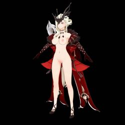 3d a_pose genshin_impact signora_(genshin_impact) tagme