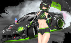 femboy girly karasu_(jjwh2832) male male_only mashiro_(nijisanji) mashiro_meme monster_energy nijisanji penis penis_under_clothes race_queen solo tight_clothing virtual_youtuber