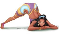 big_ass black_hair brown_hair brown_skin esmeralda_(mobile_legends) girl jack-o_pose mobile_legends mobile_legends:_bang_bang red_zian tagme thick_thighs