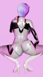 1girls 3d animated ass blue_hair bodysuit breasts clothing female female_only high_heels human large_ass mp4 neon_genesis_evangelion no_sound pale-skinned_female pale_skin pilot_suit plugsuit rei_ayanami short_hair skintight solo solo_female twerking video