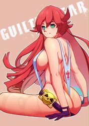 1girls 2021 absurdres ass ass_cleavage belt belt_buckle big_ass big_breasts black_gloves breasts buckle butt_crack colored_inner_hair female female_only from_behind gloves green_eyes guilty_gear guilty_gear_strive highres jack-o'_valentine long_hair looking_at_viewer loose_belt multicolored_hair no_headwear pink_hair red_hair sideboob simple_background sling_bikini slingshot_swimsuit smile solo strap_gap sweat swimsuit thong_swimsuit turning_head two-tone_hair very_long_hair viper1390 wet white_swimsuit