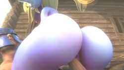 1boy 1girls 3d animated ass big_ass big_breasts blue_skin cowgirl_position female human human_on_humanoid human_penetrating humanoid interspecies larger_male league_of_legends male/female no_sound poppy rougenine sex shortstack size_difference smaller_female tagme video yordle