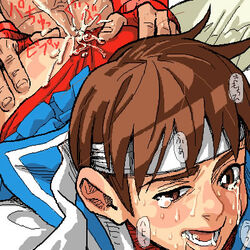 bobobo capcom color cum female human lowres male oekaki ryu_(street_fighter) sakura_kasugano sex straight straight_hair street_fighter street_fighter_iv tagme translation_request