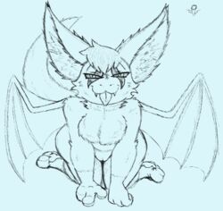 chest_fluff chest_tuft dust:_an_elysian_tail female female_only feral fidget_(character) furry imminent_sex looking_at_viewer solo