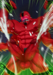 balls ben_10 big_balls big_penis boner cerberus_arts chained cum diphallia diphallism erection fourarms gay male male_only multi_arm multi_eye multi_limb multi_penis muscles muscular orgasm penis red_skin tetramand veiny_penis