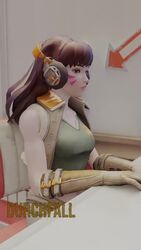 1girls 3d animated asian asian_female ass ass_focus blender blizzard_entertainment constipation d.va diarrhea durchfall fart female female_only longer_than_30_seconds overwatch pubic_hair pussy scat sound toilet video voice_acted