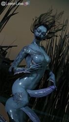 1futa 3d big_penis blender blue_skin dbd dead_by_daylight futa_only futanari intersex large_penis lewdylens nightmare_fuel nude rin_yamaoka scary the_spirit_(dead_by_daylight)