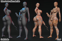 3d ass big_ass big_breasts big_butt big_penis black_skin breasts bubble_butt cum cum_explosion cumshot dark_skin dat_ass daz_studio elemental_creature elemental_humanoid futa_only futanari large_penis misuzalha3d monster_girl nipples penis render rust thick_thighs veiny veiny_penis wide_hips