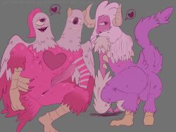 2boys 4ttm0zfvck aged_up anthro artist_upload attmoz balls bedroom_eyes bird_feet blush blush_lines celestial_(my_singing_monsters) cloaca colored conjoined cuntboy cuntboy_sans_balls cyclops erection facial_hair feathers feminine_male gradient_body herm hermaphrodite horns intersex long_hair long_tail male male_only maleherm monster monster_cock msm multi_genitalia multi_head my_singing_monsters naughty_face one_eye one_eye_half-closed penis pink_body pink_hair pleasure_face ponytail precum presenting_hindquarters purple_body pussy pussy_juice schmoochle self_upload spikes tail white_hair wings