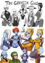 6+girls 9girls abs alien alien_girl astra_militarum big_ass big_breasts bikini black_sclera blue_skin blush breasts china_dress chinese_clothes cleavage cleavage_cutout cnmbwjx cosplay crossover embarrassed english_text fire_warrior flame_print flat_chest imperial_guard imperium_of_man large_breasts multiple_girls muscular_female one-piece_swimsuit ryuusei_(mark_ii) shortstack swimsuit tau tengen_toppa_gurren_lagann text thick_thighs tomboy underboob warhammer_(franchise) warhammer_40k wide_hips wig yoko_littner yoko_littner_(cosplay)