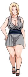 1girls big_breasts breasts cleavage clothed_female curvy female huge_breasts mature_female naruto naruto_(series) naruto_shippuden pinkpawg solo tagme thick_thighs thighs tsunade wide_hips