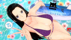 3d big_breasts bikini boa_hancock catburglaraerin female female_only koikatsu one_piece pool